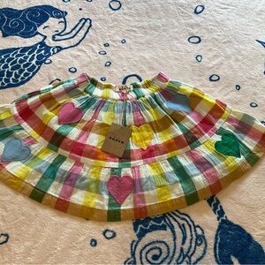 Mini Boden Multicolor Checkered Kids Dress